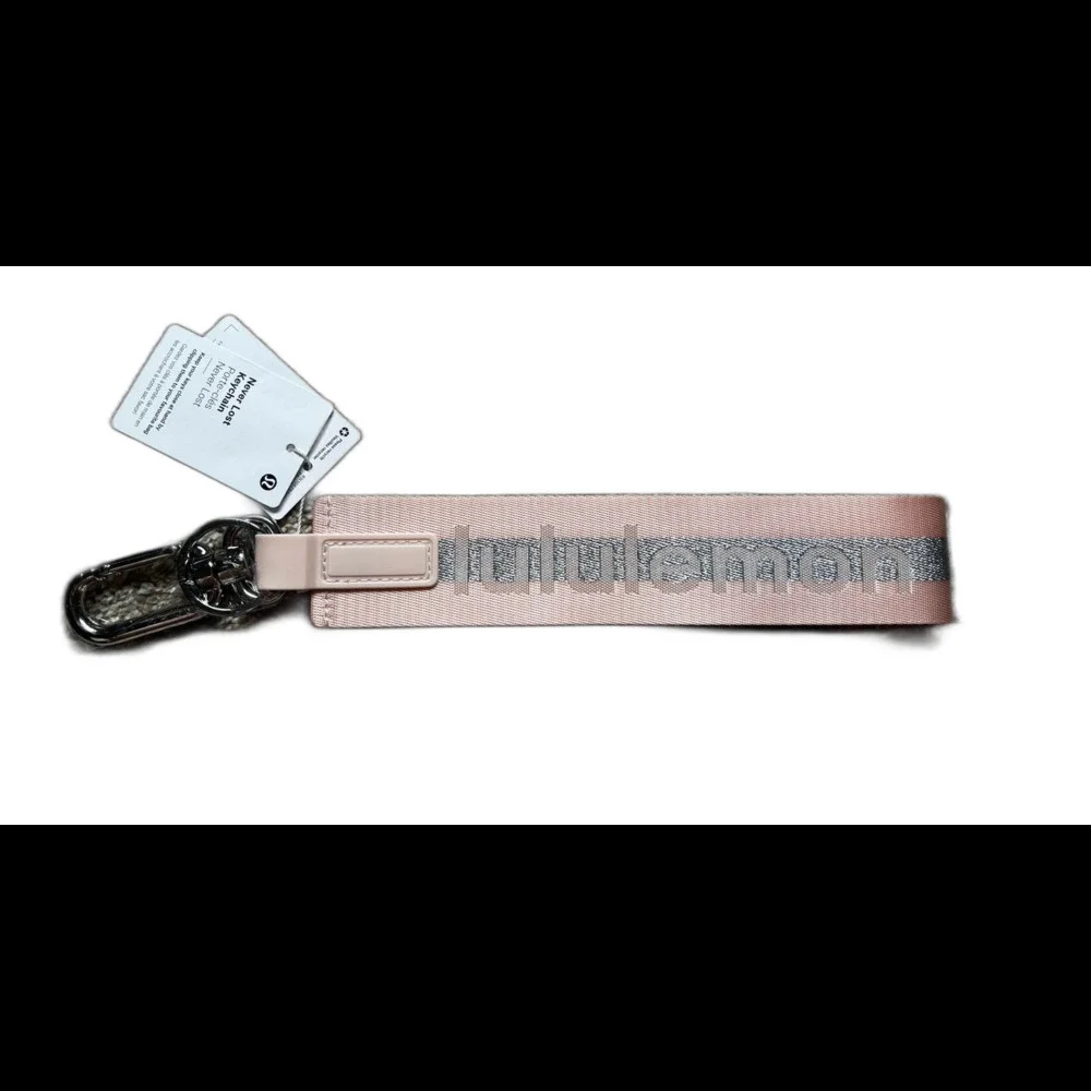 Lululemon Never Lost Keychain- Pink and Silver NWT